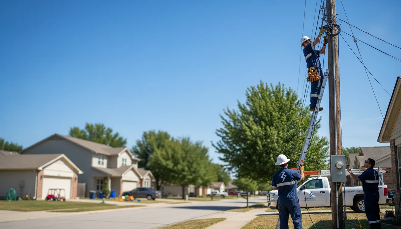 Residential electrician providing installation services in Louann, AR